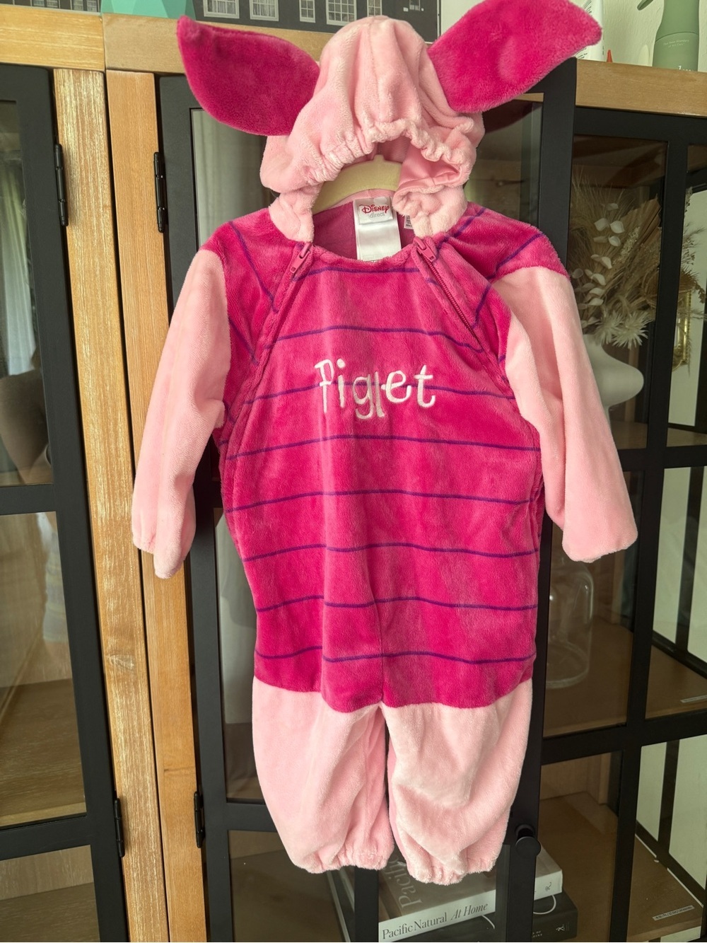 Vintage y2k Disney Store Winnie The Pooh Piglet embroidered costume baby romper